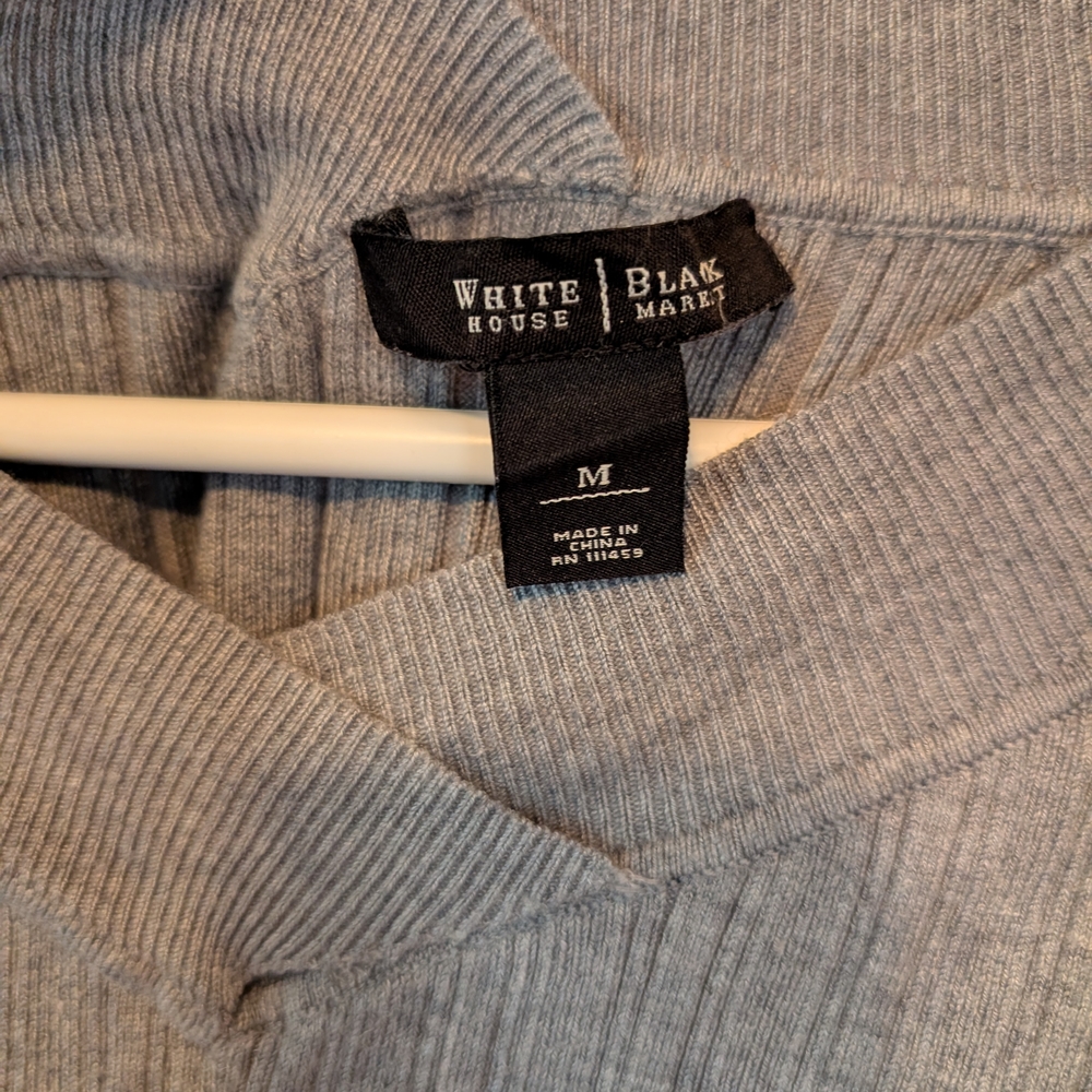 White House Black Market Gray Cardigan Sweater